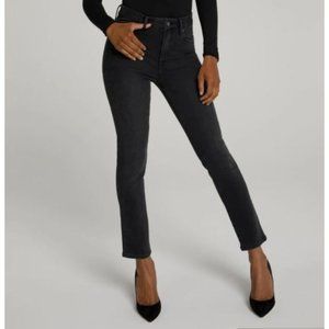 NWT Good American Good Classic Denim Skinny Jeans 20 Plus Size Black Wash